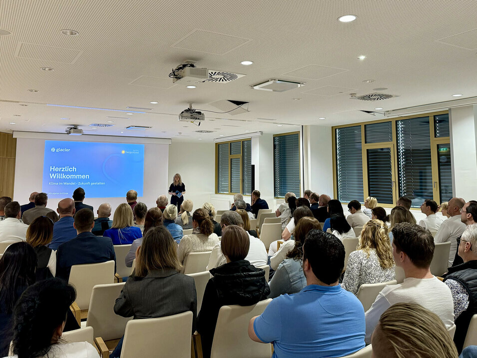 Foto: Gesundheit Burgenland Publikum beim Klima-Event für Mitarbeiter*innen in der Klinik Oberwart