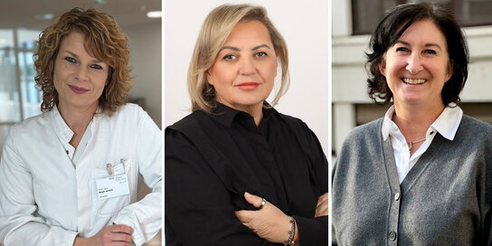 Portraits Primaria Janisch, Primaria Shema-Kastrati und Magistra Pinter