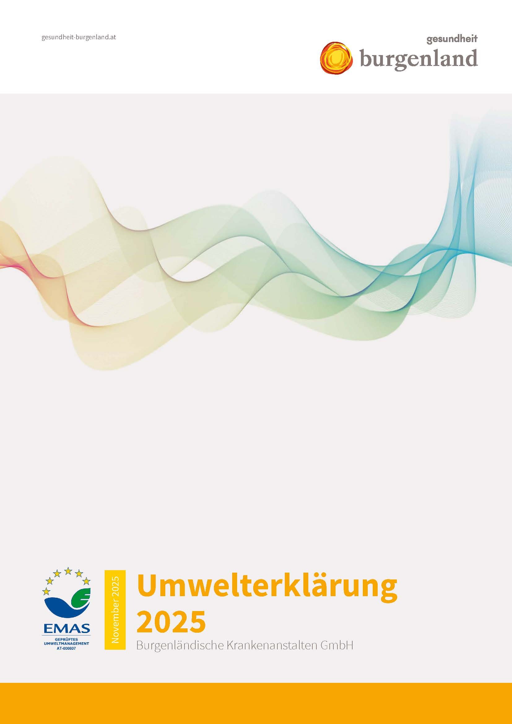 Titelblatt der Umwelterklärung 2025