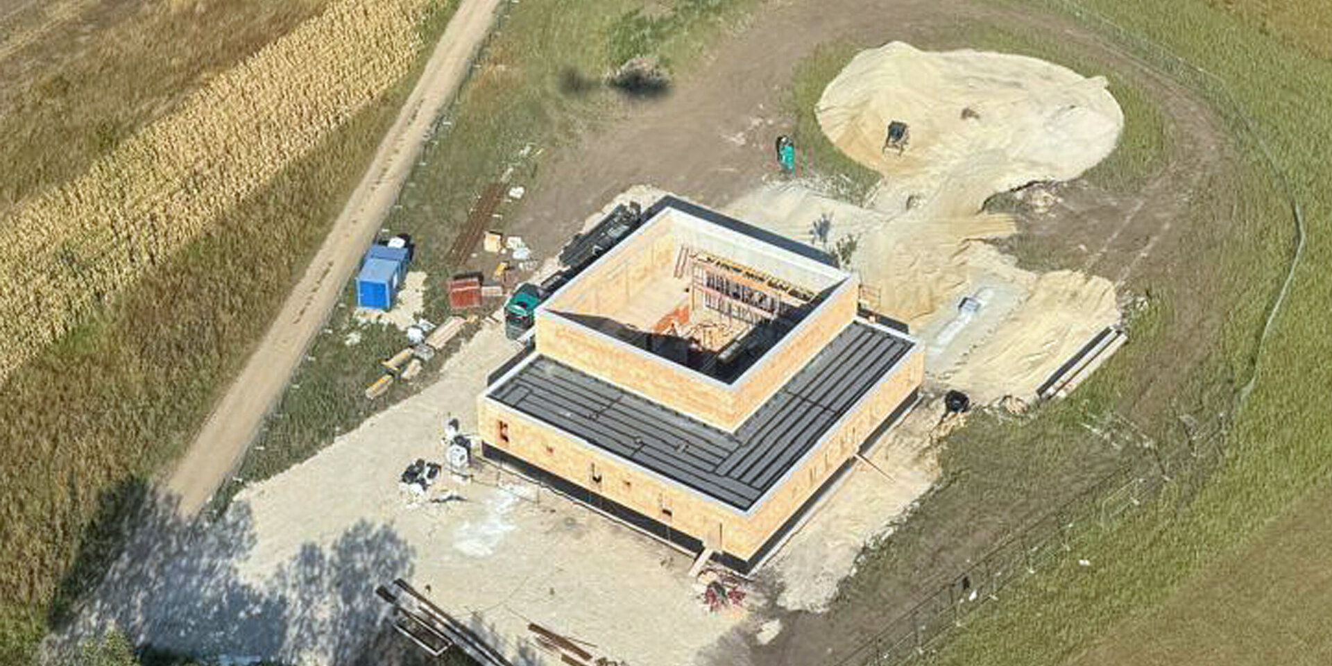 Foto: ÖAMTC Der Notarzthubschrauber-Stütztpunkt von oben