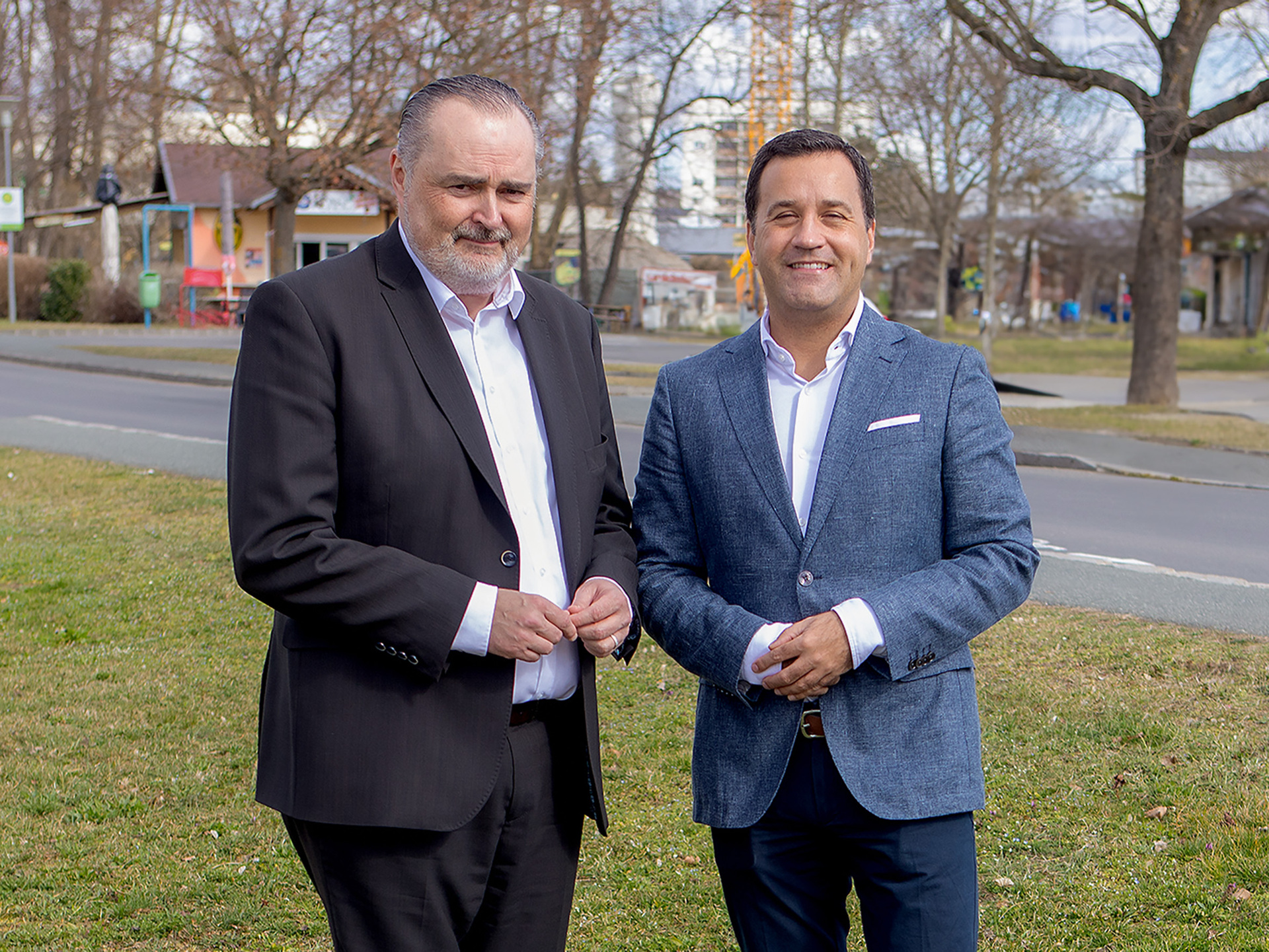 Landeshauptmann Mag. Hans Peter Doskozil und Dr. Christian Toth, Präsident der Ärztekammer für Burgenland. 