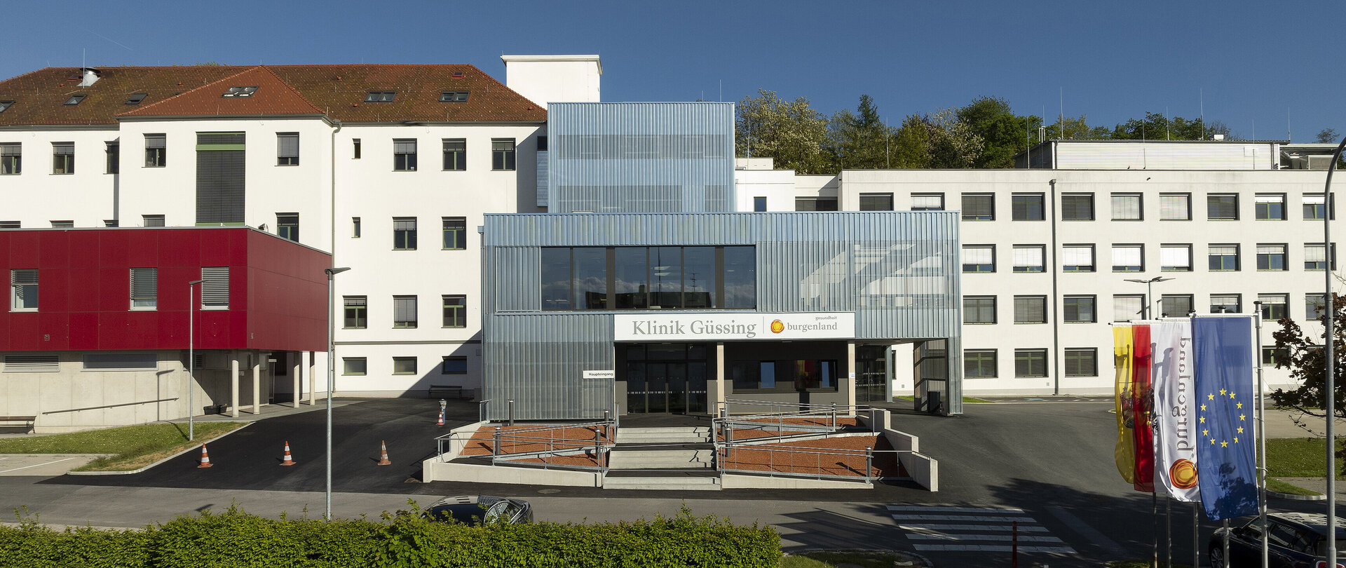 Gebäude der Klinik Güssing
