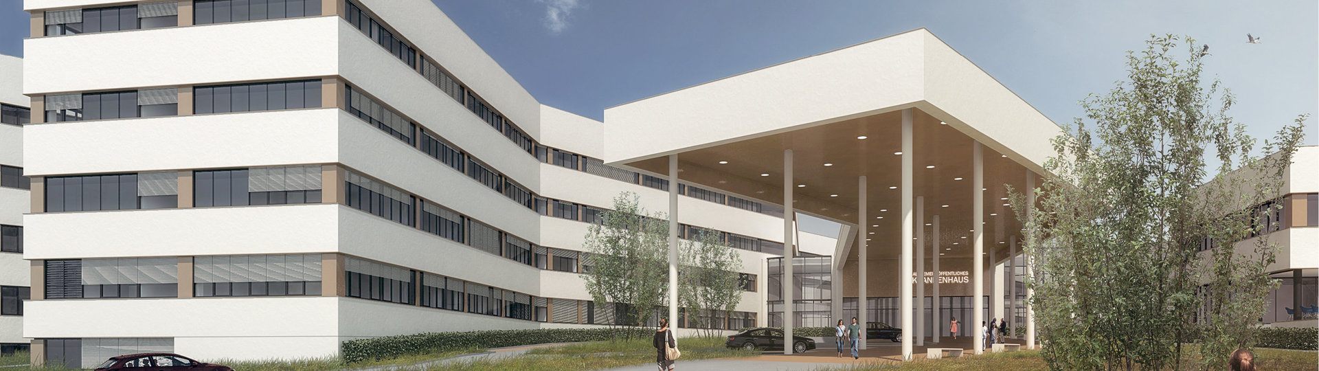 Symbolfoto: Neue Klinik Oberwart Eingang