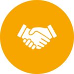 Icon Verlässliche Strukturen Handschlag