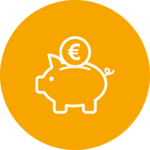 Icon Finanzielle Benefits Sparschwein