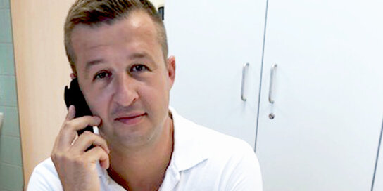 Dr. Mihaly Kenéz, Oberarzt der Abteilung für Chirurgie der Klinik Oberpullendorf